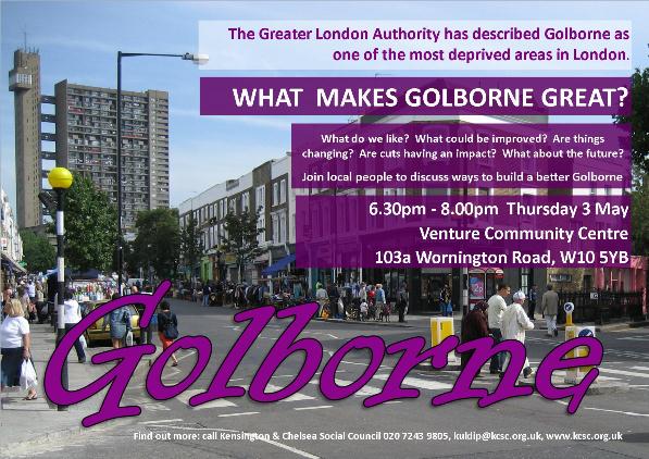 Golborne meeting poster