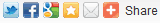 Social bookmarking sharing buttons